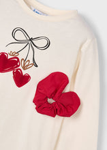 Cargar imagen en el visor de la galería, Camiseta + collette corazones rojo
