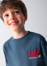 Cargar imagen en el visor de la galería, Camiseta "race track" Acero
