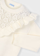 Cargar imagen en el visor de la galería, Jersey tricot calados macchiato
