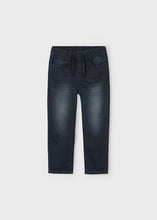 Cargar imagen en el visor de la galería, Pantalón soft denim Negro
