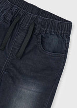 Cargar imagen en el visor de la galería, Pantalón soft denim Negro
