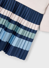Cargar imagen en el visor de la galería, Vestido combinado rayas arena
