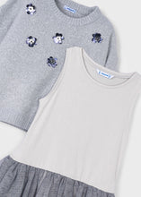 Cargar imagen en el visor de la galería, Vestido tricot 2 en 1 Plata
