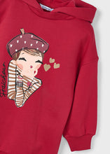 Cargar imagen en el visor de la galería, Vestido felpa capucha rojo

