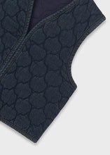 Cargar imagen en el visor de la galería, Chaleco denim acolchado
