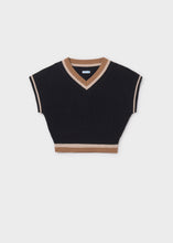 Cargar imagen en el visor de la galería, Chaleco tricot Negro
