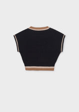 Cargar imagen en el visor de la galería, Chaleco tricot Negro
