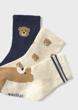 Cargar imagen en el visor de la galería, Set 3 calcetines Azul 2 años
