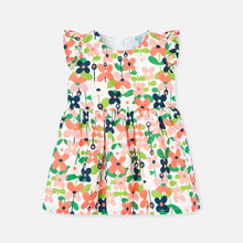 Cargar imagen en el visor de la galería, Vestido saten estampado flores
