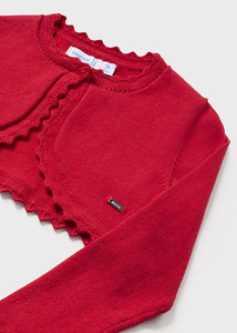 Rebeca tricot rojo