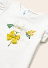 Cargar imagen en el visor de la galería, Conjunto bermuda saten flores beige
