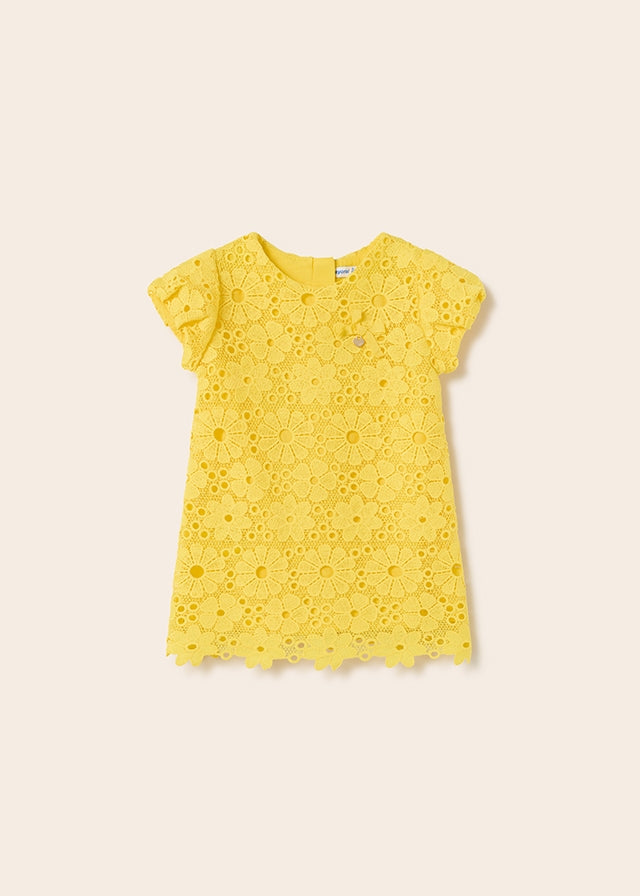 Vestido guipur amarillo