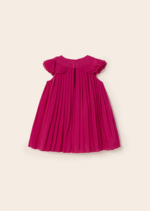 Vestido plisado orquidea