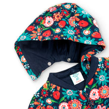 Cargar imagen en el visor de la galería, Chaqueta flores felpa

