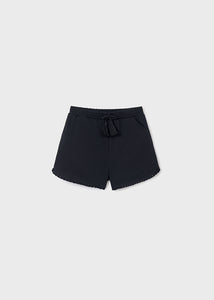 Short felpa negro