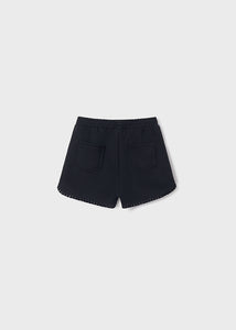 Short felpa negro