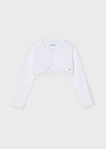 Bolero tricot blanco