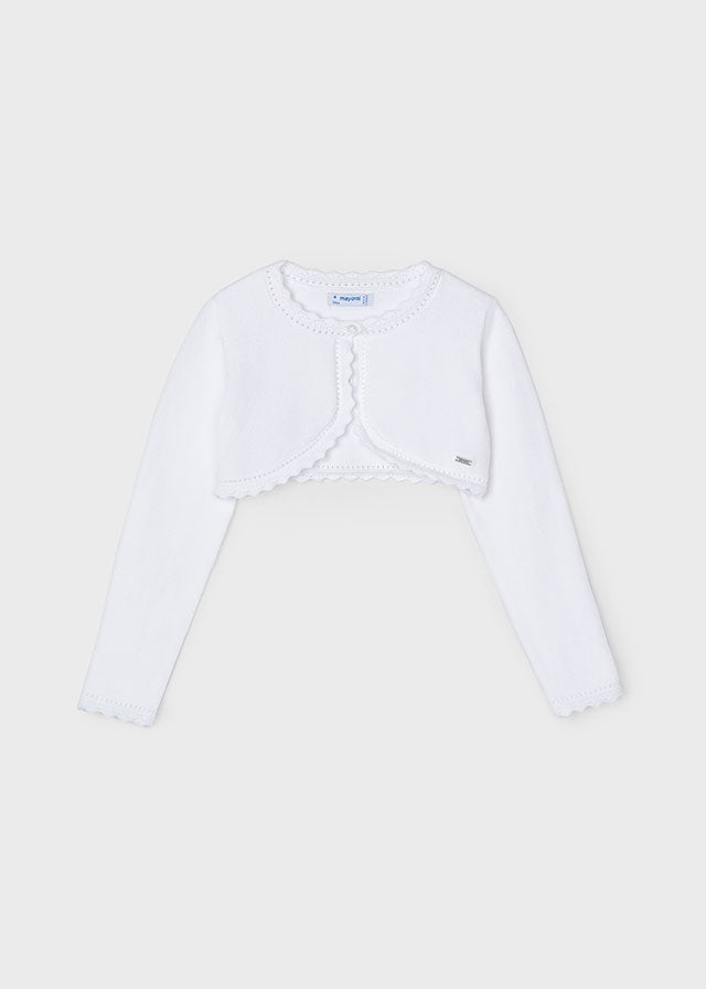 Bolero tricot blanco