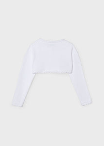 Bolero tricot blanco