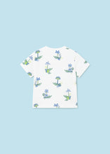 Cargar imagen en el visor de la galería, Conjunto short 3 piezas print aqua 24 meses
