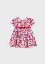 Cargar imagen en el visor de la galería, Vestido saten estampado rojo
