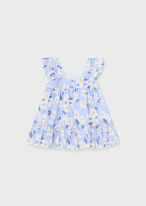 Vestido estampado añil