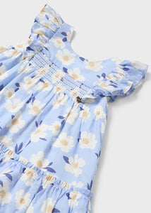 Vestido estampado añil