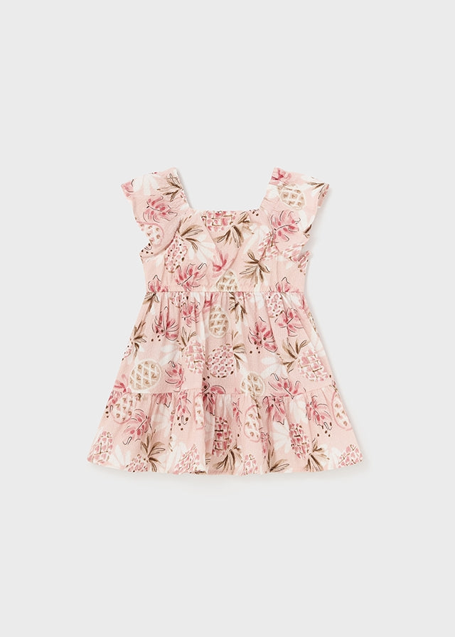 Vestido estampado estructura pastel