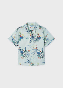 Camisa resort estampada botanico