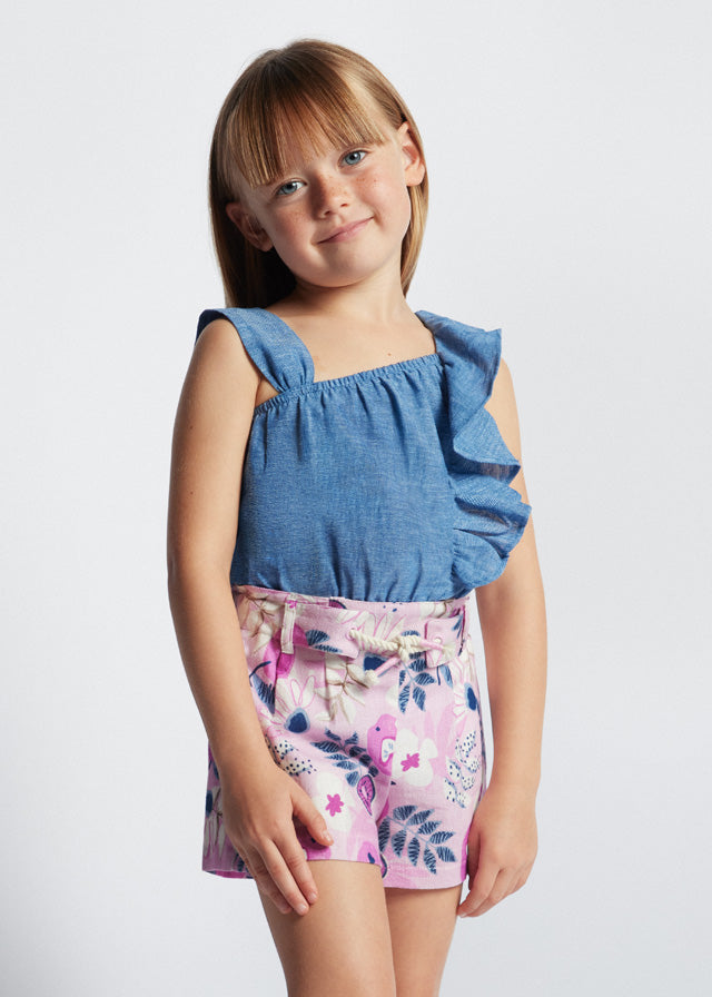 Short estampado malva 4 años