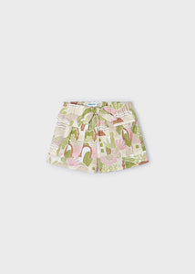 Short estampado verde manzana