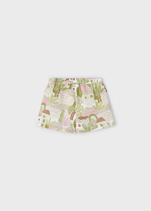 Short estampado verde manzana