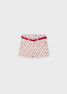 Short sarga estampada garbanzo