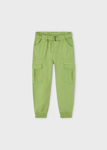 Pantalón algodón tencel manzana