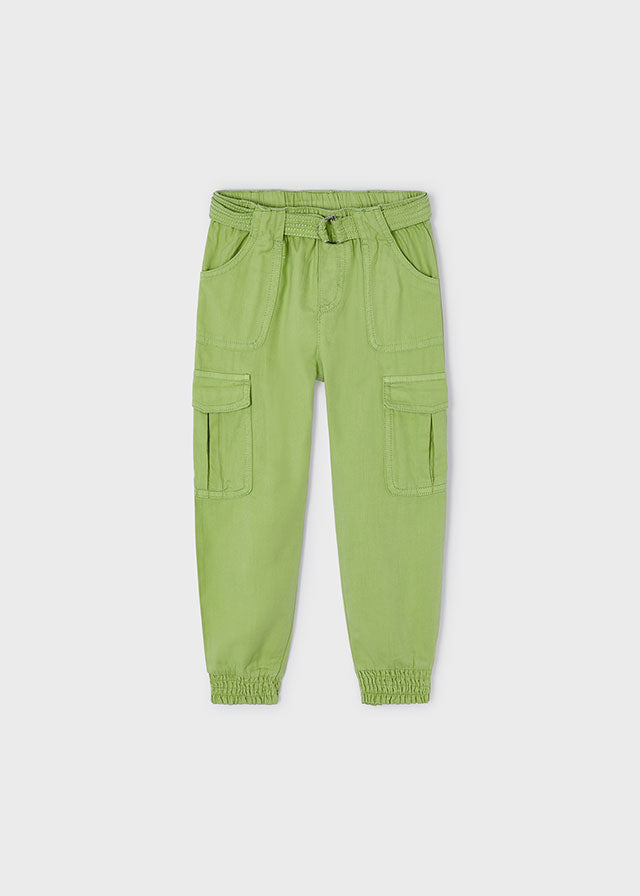 Pantalón algodón tencel manzana