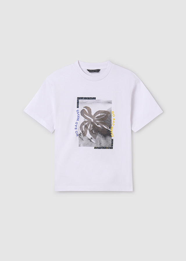 Polo print lenticular blanco