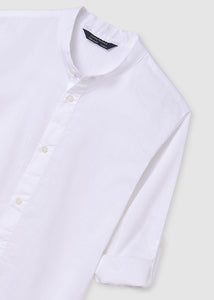 Camisa cuello mao blanco