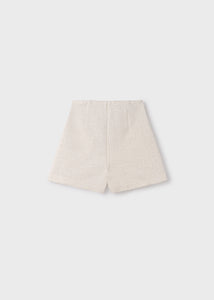 Short punto tweed crudo