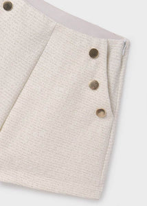 Short punto tweed crudo