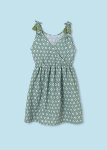 Vestido estampado menta