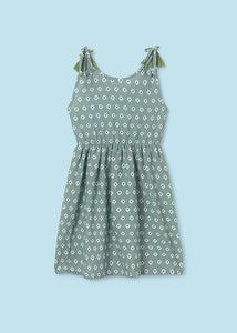 Vestido estampado menta