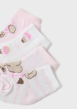 Cargar imagen en el visor de la galería, Set de 4 calcetines Rosa baby
