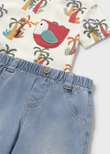 Cargar imagen en el visor de la galería, Conjunto short estampado palmeras
