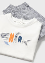 Cargar imagen en el visor de la galería, Conjunto bermuda rayas Azul
