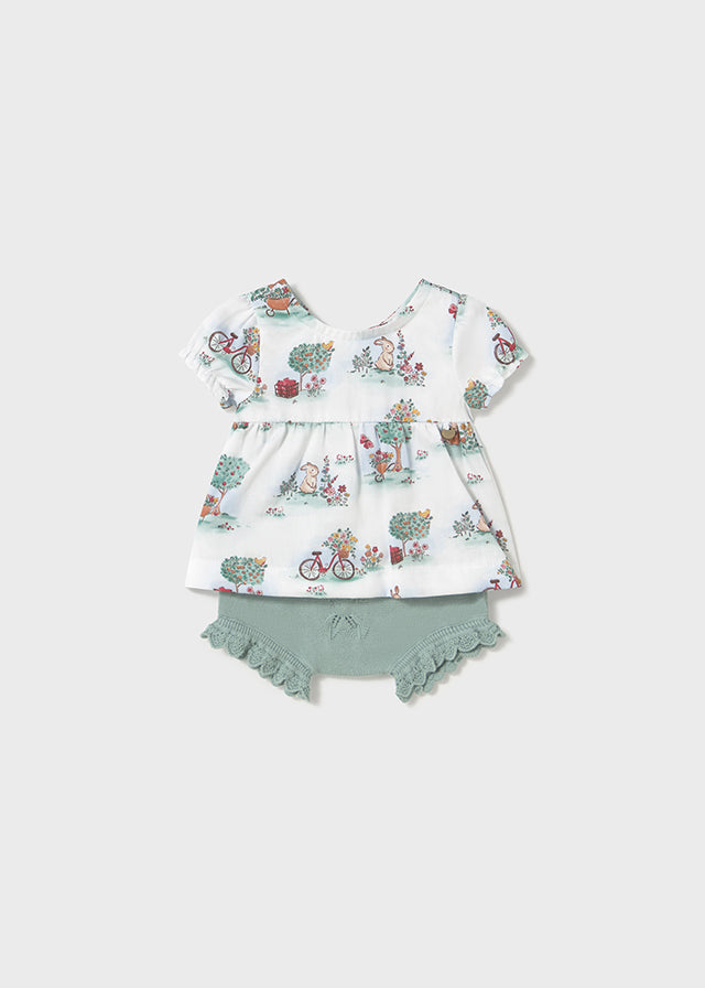 Conjunto short tricot Menta