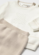 Cargar imagen en el visor de la galería, Conjunto polaina tricot Piedra
