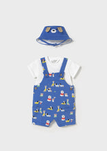 Cargar imagen en el visor de la galería, Conjunto peto + gorro perritos Klein
