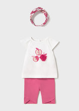 Cargar imagen en el visor de la galería, Conjunto leggings capri + diadema Fragola
