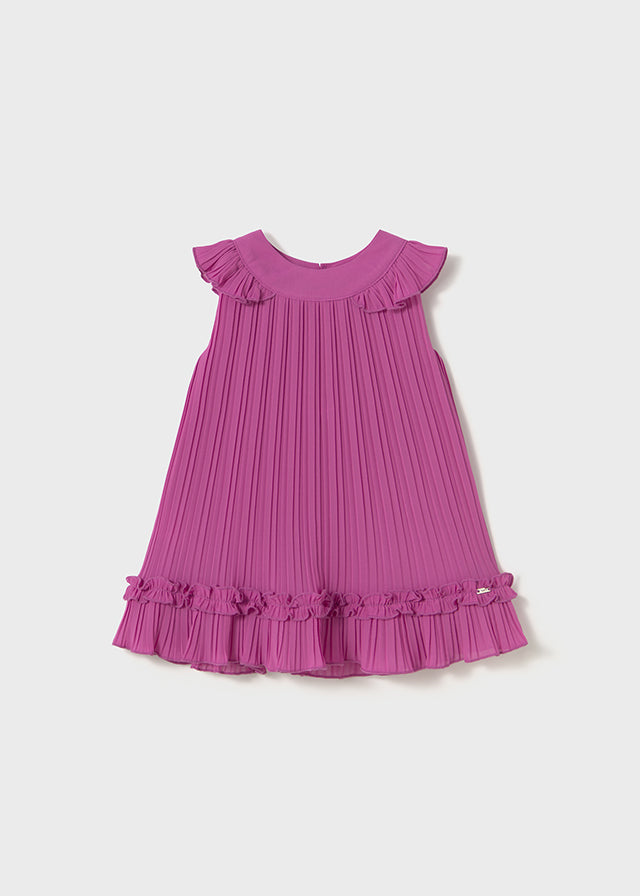Vestido plisado Orquidea