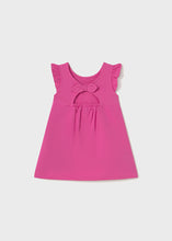Cargar imagen en el visor de la galería, Vestido punto serigrafiado Fucsia
